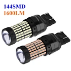 Супер ярсветодиодный светодиодные лампы T20 W215W 7443, 2 шт., задний свет автомобиля, сигнал поворота, дневные ходовые огни, красный, белый, желтый, 12 В, 24 В