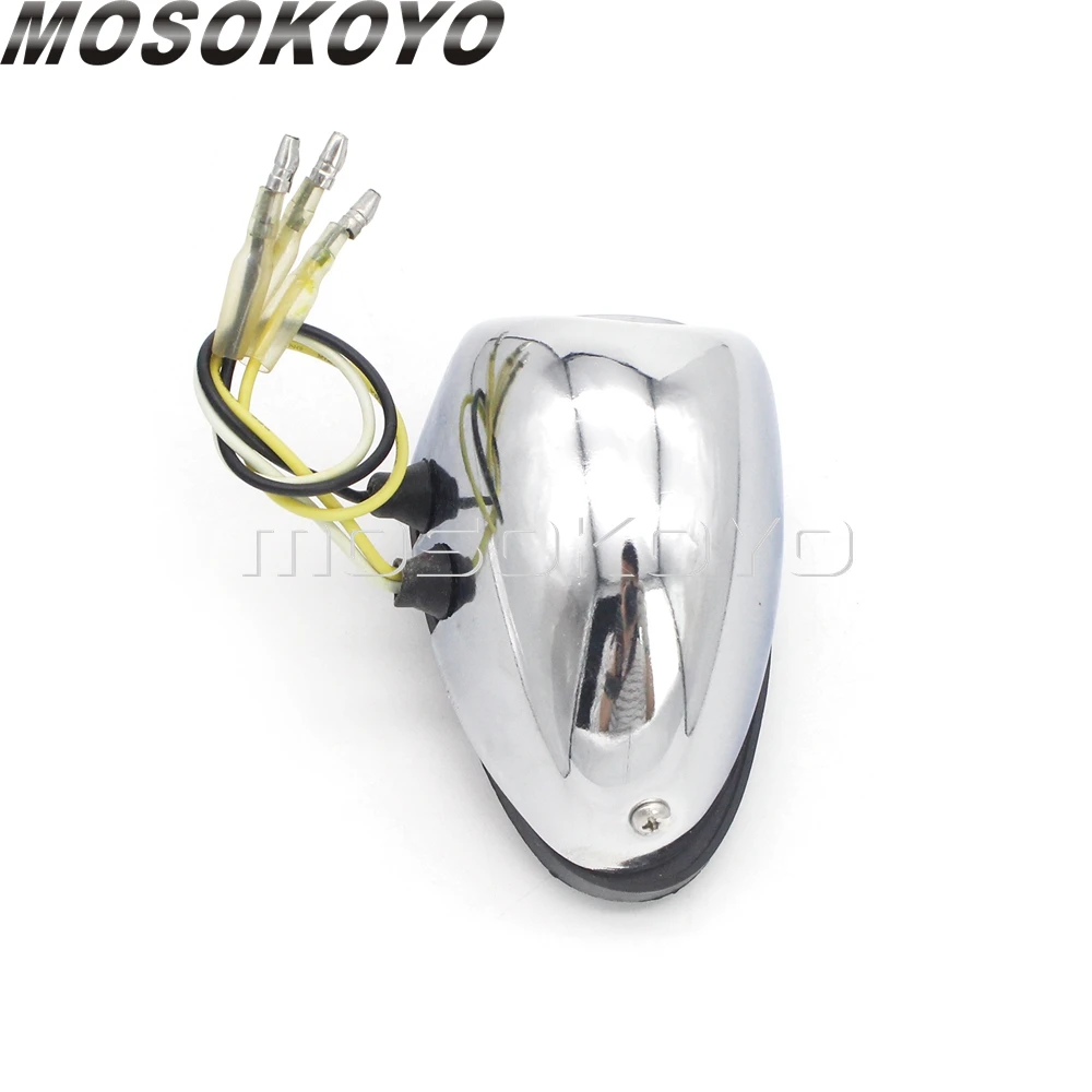 Chrome Sidecar Fender Light Tail Brake For Zundapp BMW M1 M1S M72 R12 R75 R61 R66 R71 K750 DB DS DBK KS750 KS |