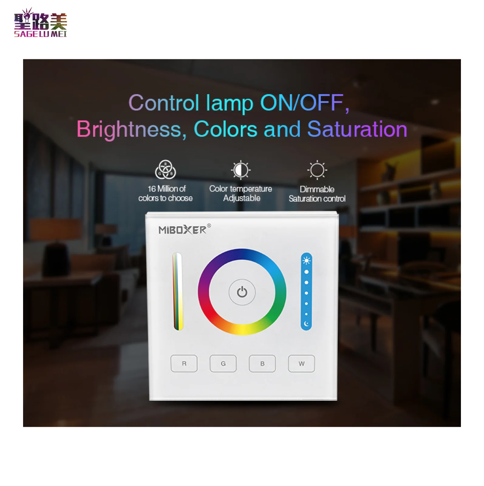 Панель DP3 DALI RGB + CCT Dim mi ng совместимая с выходным режимом / RGBW 16 м цветов