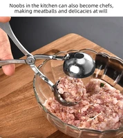 hot sales kitchen small meat baller stainless steel stuffed meatball clip meatball scoop ball maker on sales