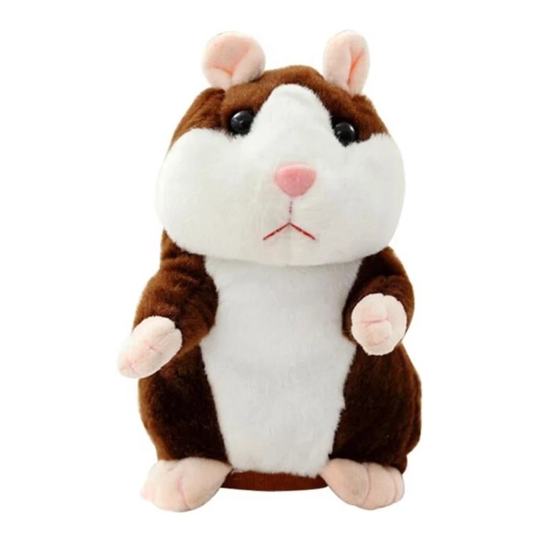 

Lovely Electric Record Hamster Talking Hamster Pet Plush Toy Learn To Walk Talk Speak Nod Educational Toys Christmas Gift