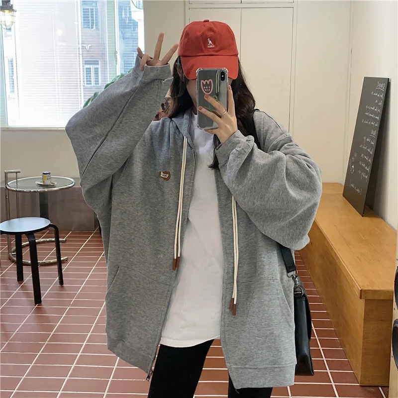 Стильное свободное Женское пальто с капюшоном | Женская одежда