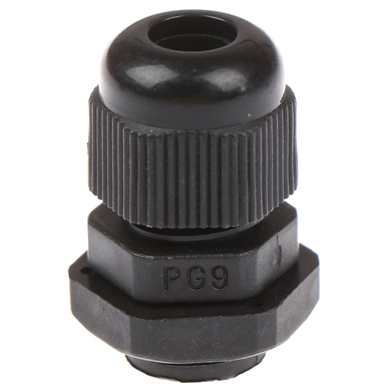 5 шт. PG9 для 4 8 мм провода кабель Белый Черный Водонепроницаемый Нейлон Пластик