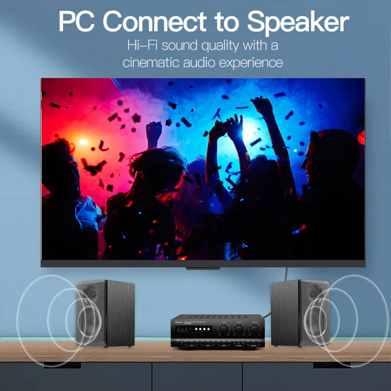 Аудиокабель Vention Toslink SPDIF коаксиальный 1/2/5 м для усилителей Blu-ray Xbox PS4 - купить по
