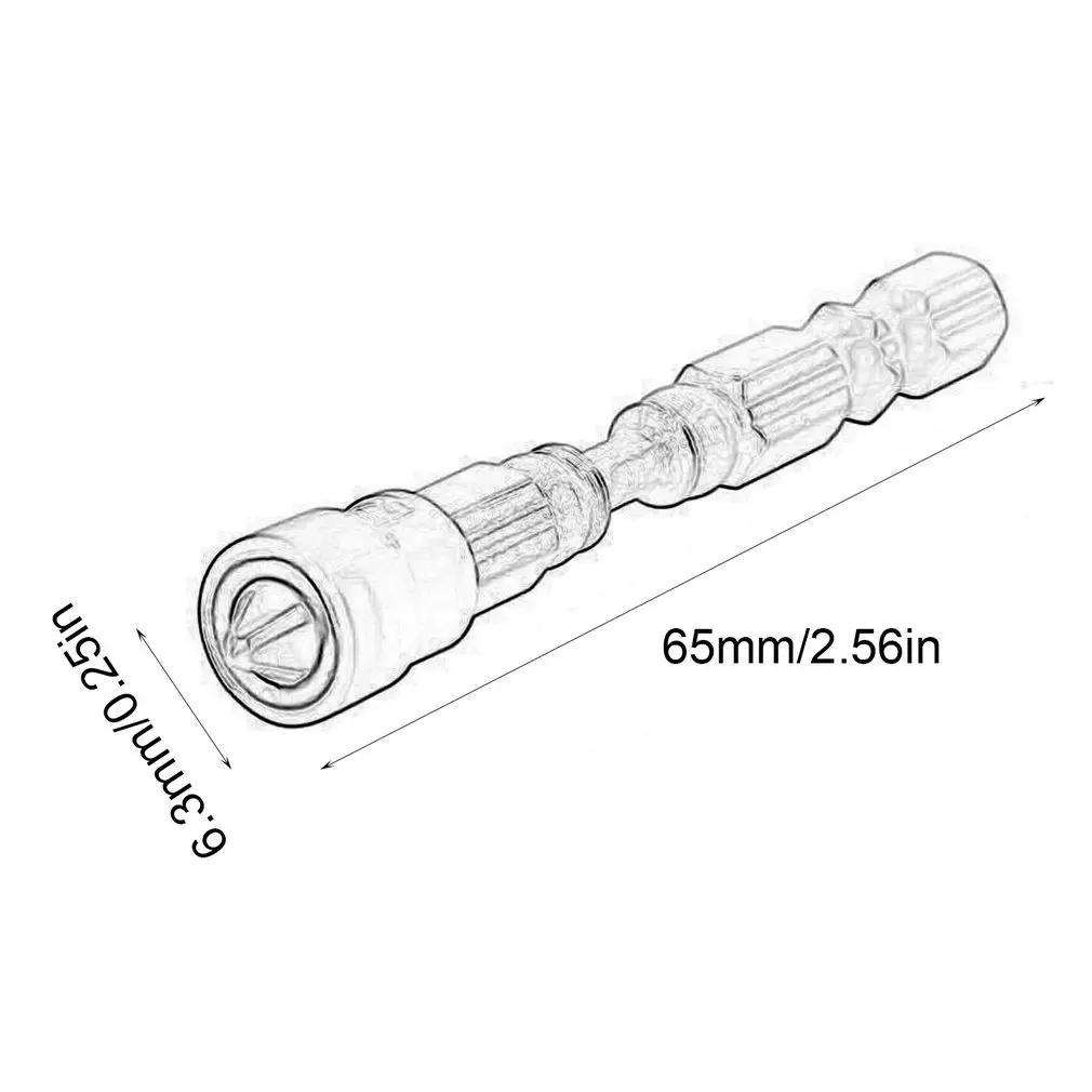

5/10 Piece Set Color Magnetic Ring 65 Mm Magnetic Drill Screwdriver Bit S2 Steel Cross Head Set Screwdriver Set Hand Tool