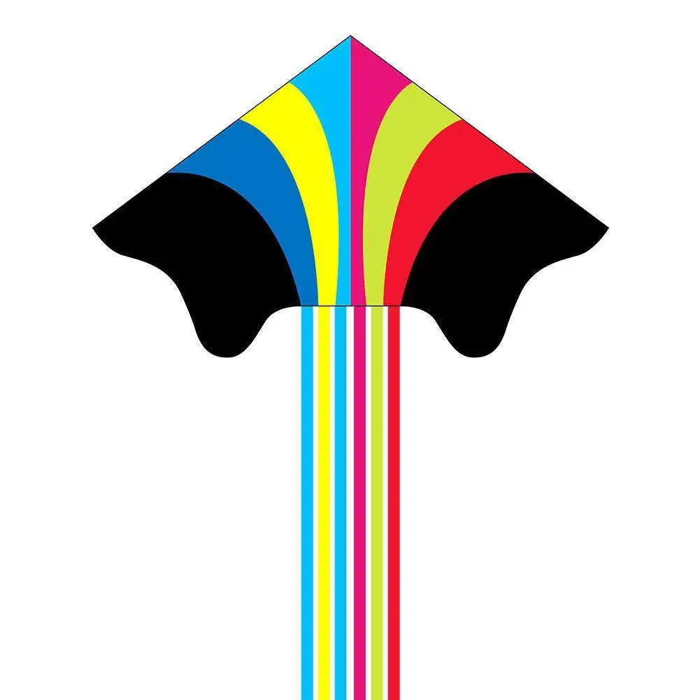 

High Quality Colorful Kites Long Tails With Handle Outdoor Toys For Kids Kites Nylon Ripstop Kites