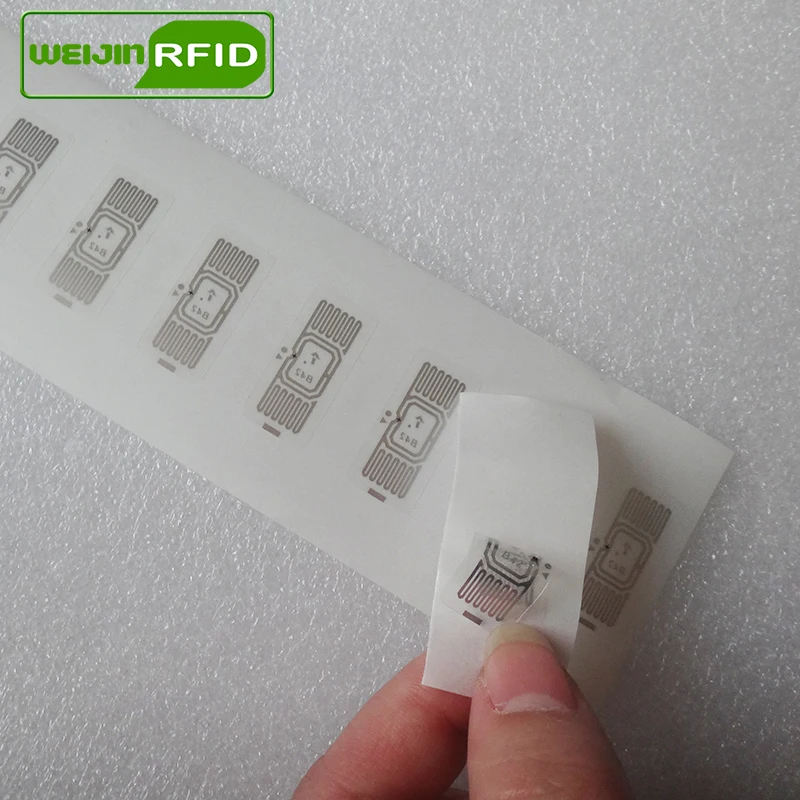 RFID метка UHF наклейка Impinj B42 EPC 6C влажная инкрустация 915 МГц 868mhz860-960MHZ 500 шт.