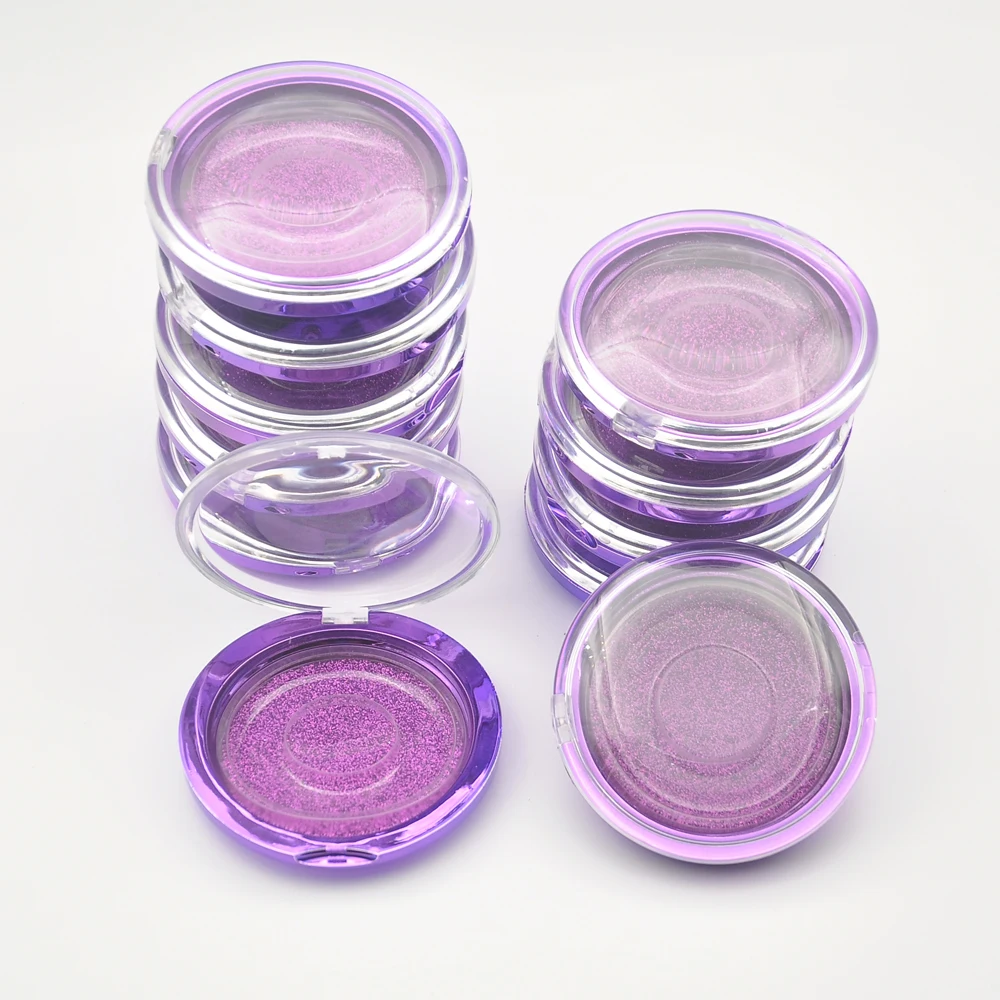 Круглый чехол для ресниц оптовая продажа коробка упаковки накладных из норки