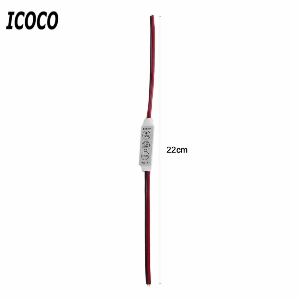DC 12V Мини rgb контроллер диммер переключатель для 5050 3528 SMD светодиодный свет полосы