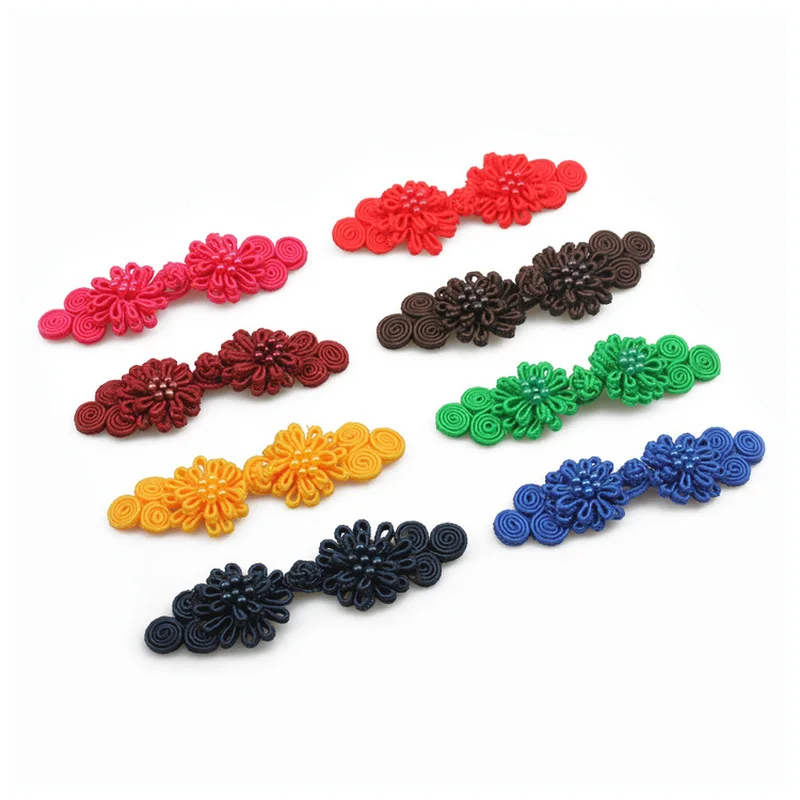 

5pair Chinese Frog Buttons Closure Knot Handmade Beaded Cheongsam Tang suit Button DIY Sewing Crafts Accessories