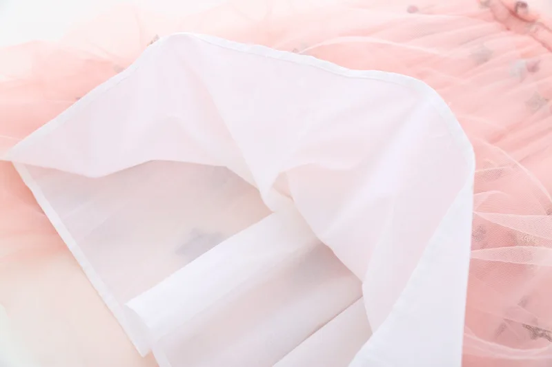 Ins/Новые платья на бретельках Сетчатое платье детское вышивка блесток