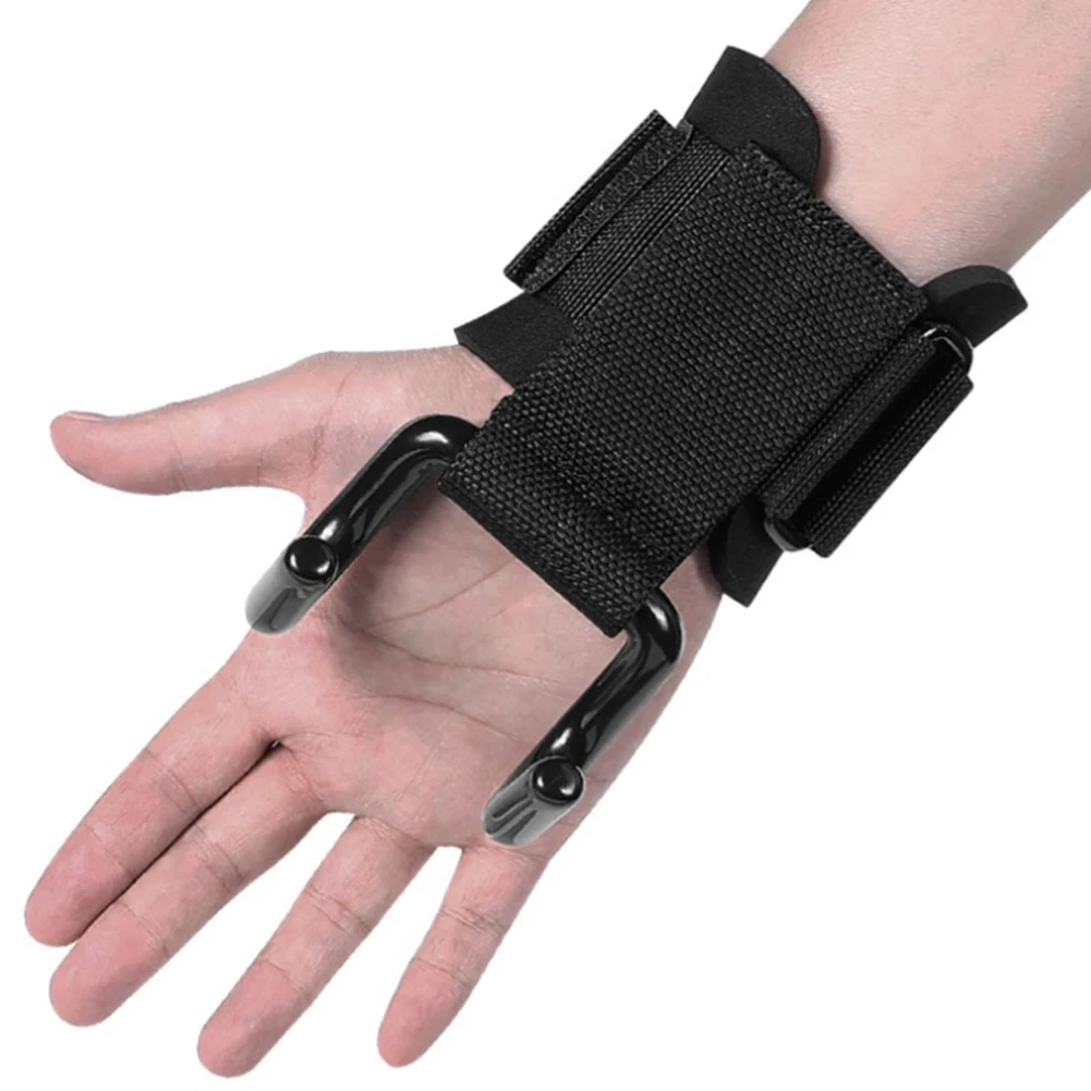 

2PCS/Lot Weight Lifting Hook Hand Bar Wrist Straps Glove Weightlifting Strength Training Gym Fitness Hook Support Lift
