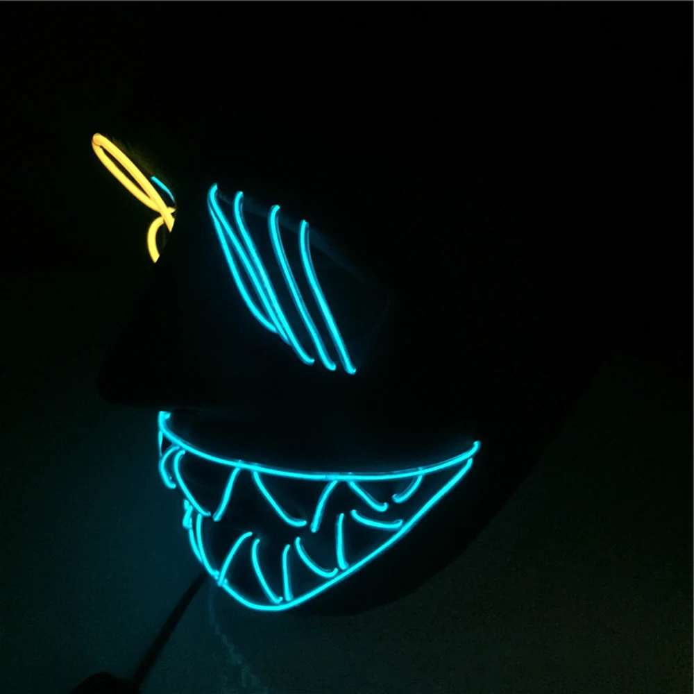 Светодиодный светильник на Хэллоуин Вечерние Маски с кисточками и