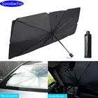 Автомобильный Зонт Soodacho на лобовое стекло, защита от УФ-лучей, солнцезащитный козырек на переднее стекло, автомобильный зонт на лобовое стекло для автомобиля