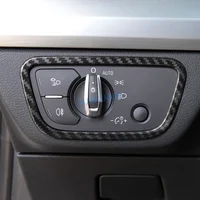 For Audi A4 B9 A5 F5 Q5 Sportback SQ5 Carbon Fiber Interior Dashboard Fog Head Light Switch Surround Trims