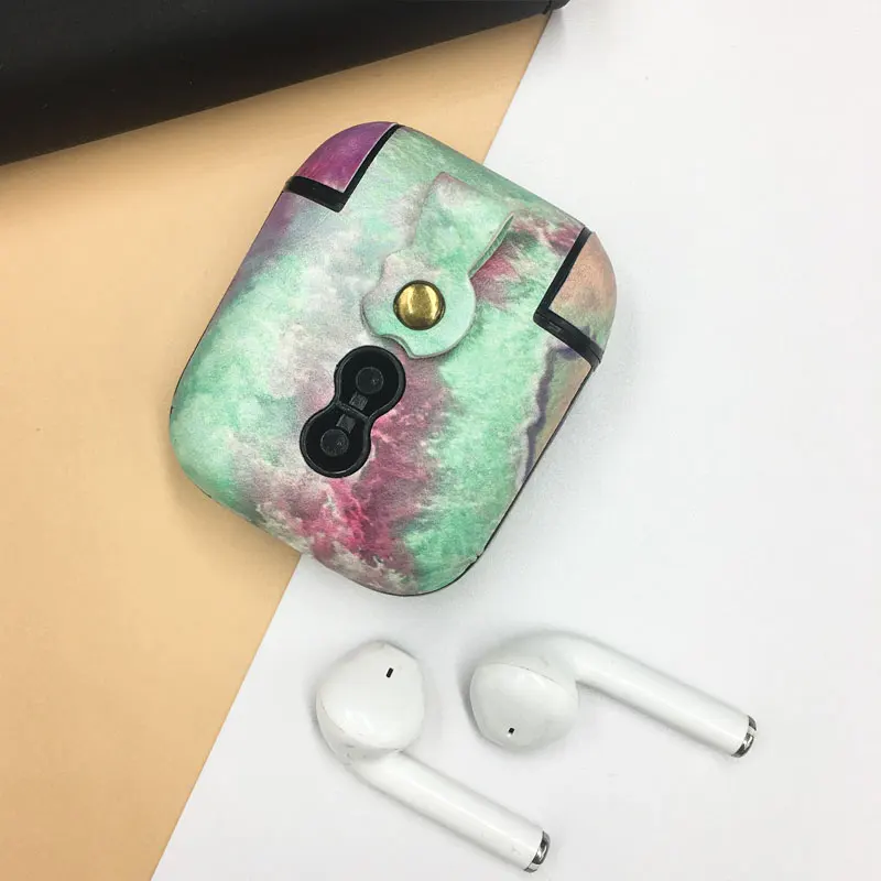 marble pattern earphone cases for apple airpods 2 1 pro hard pc case cover charging funda for airpods pro 3 2 1 protective cover free global shipping