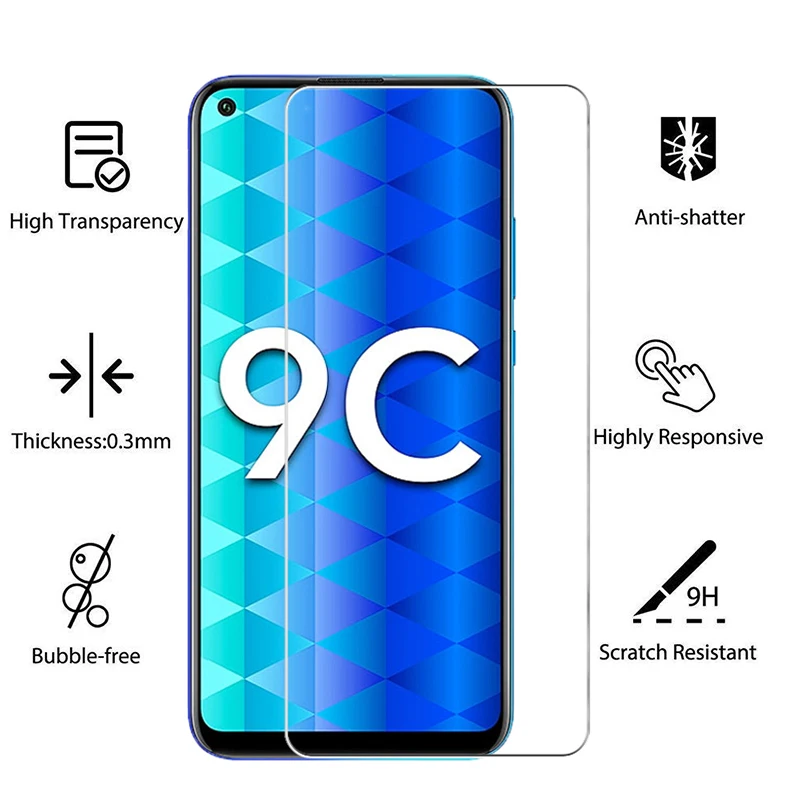 

Protective Glass For Honor 9C 9A 9S 9 10X Lite Glas Screen Protector For Honor 9X Lite Pro X10 10i honor9 10 light Tempered Film