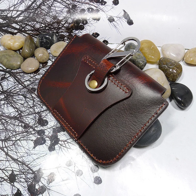 Blongk горизонтальный ремень из натуральной кожи мини поясная сумка портативный