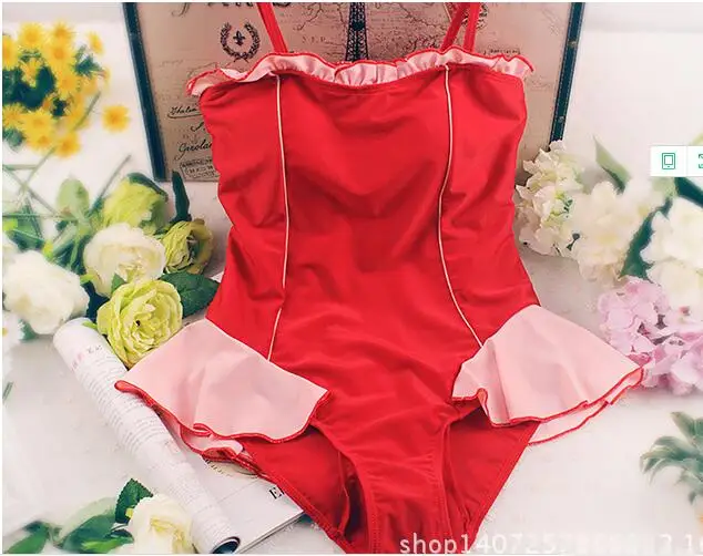 Май женский пляжный купальник Одна деталь Монокини Выход цельное Pameo японские