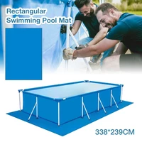 large swimming pool mat rectangular foldable polyester floor cloth carpet dustproof mat cover for outdoor villa garden pool
