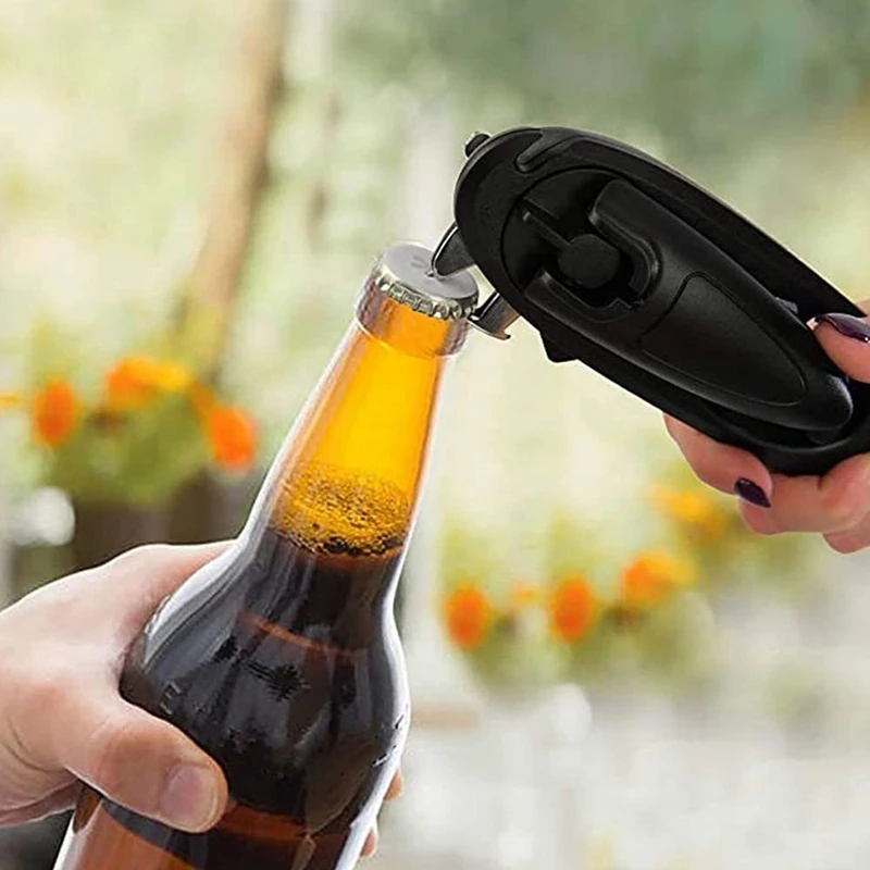 

Can Opener Manual, 8-In-1 Can Opener,Easy Kitchen Tool Rotary Handle for Seniors with Arthritis,Smooth Edge Great