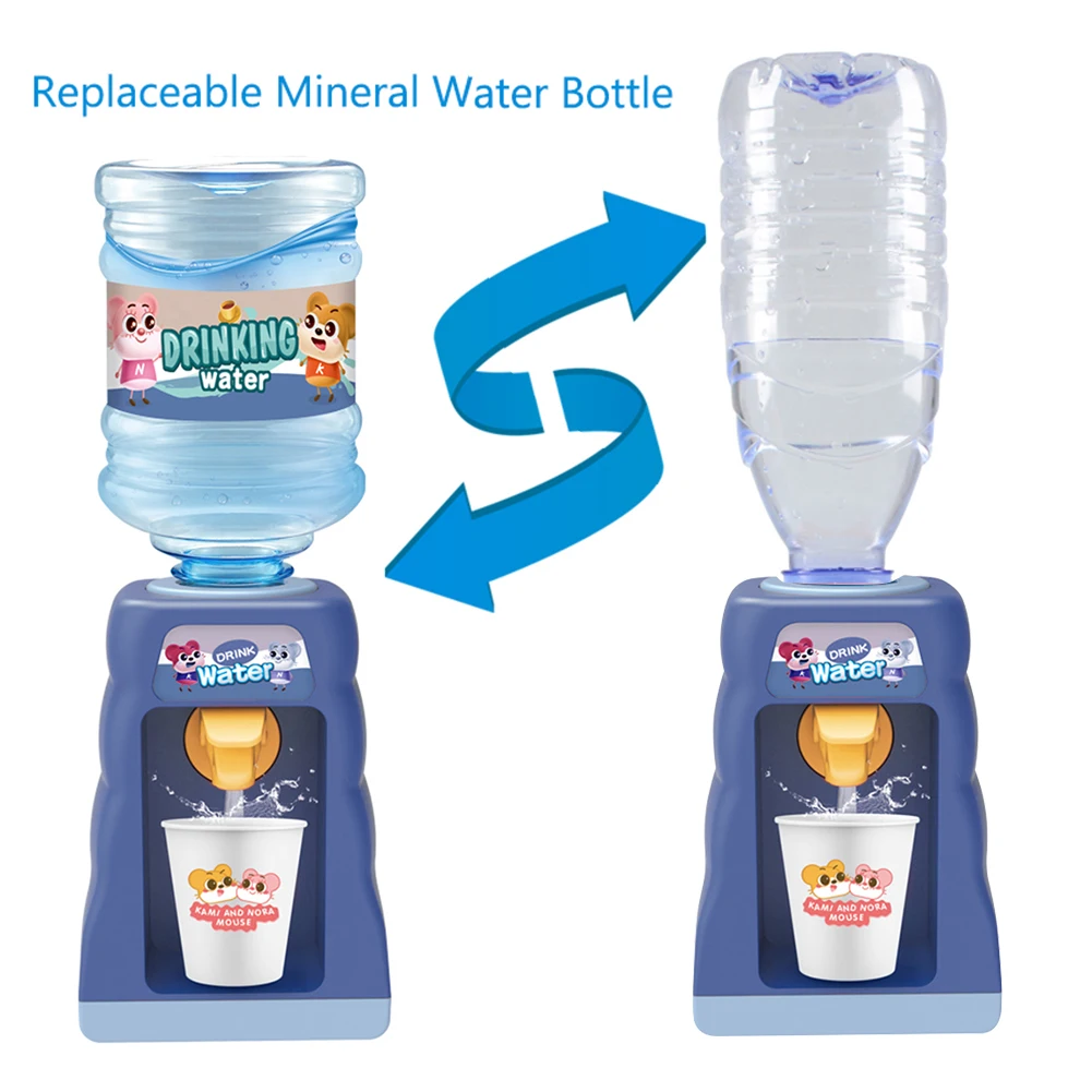 

Children's Electric Mini Water Dispenser Toy Play House Kitchen Beverage Dispenser Press Water Educational Toy 811-121