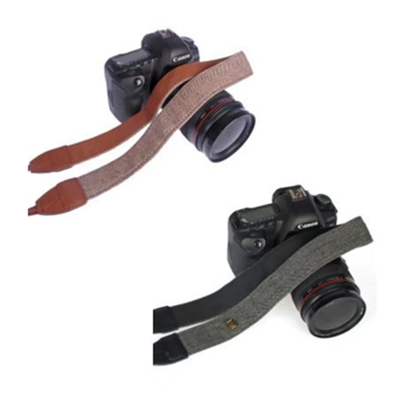 Хлопок ремень для камеры дслр шеи и должен держать коричневый серый цвет|Ремни