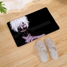 Tokyo ghoul tapete de porta com estampa de desenho, tapete decorativo antiderrapante para cozinha e corredor da sala de estar e banheiro (2)