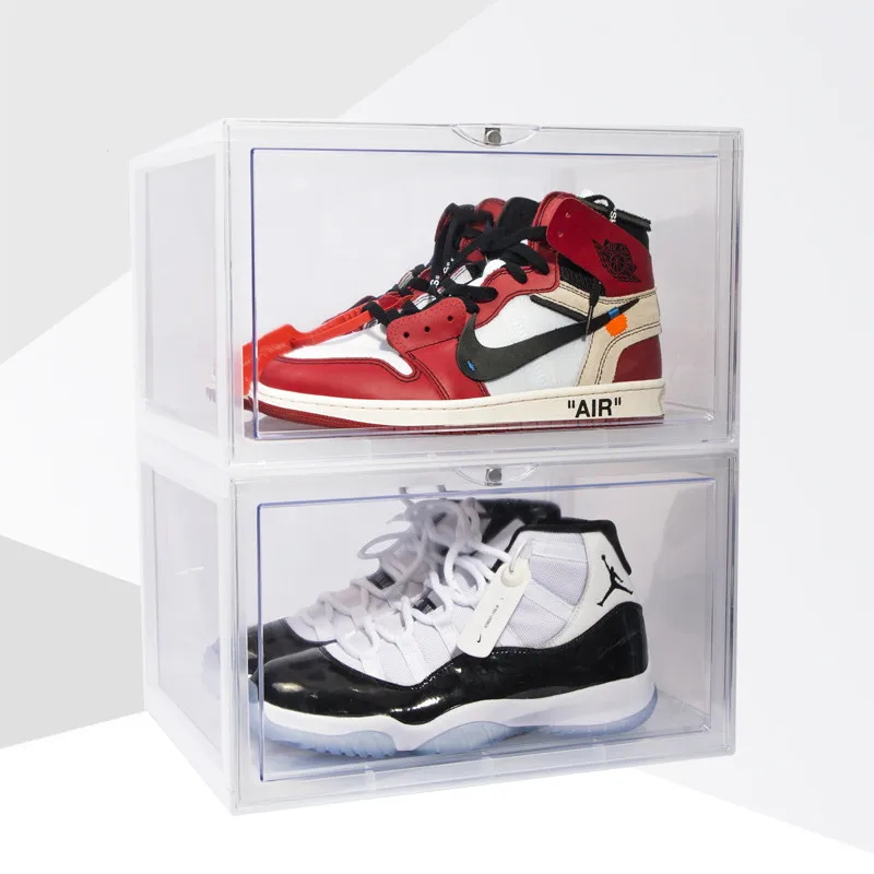 Боковая коробка для кроссовок прозрачный Органайзер HD антиокислительный