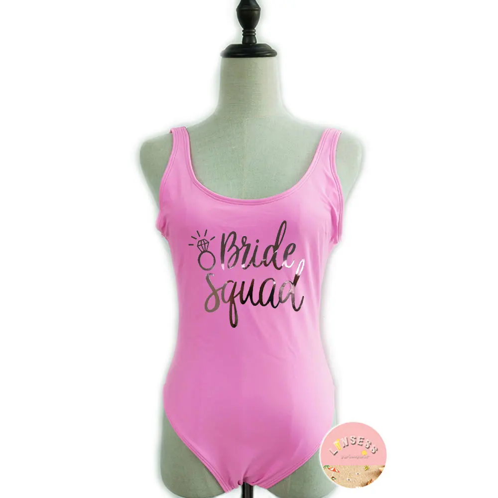 Девичник вечерние отряд &quotневеста&quot фрейлина Цельный купальник Сексуальная