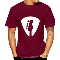 new funny t shirt men novelty women tshirt bass player guitar pick t shirt