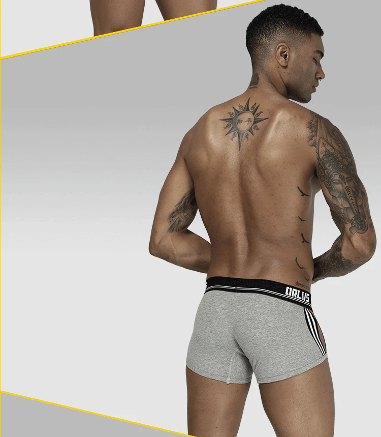 ORLVS Брендовое Мужское нижнее белье мужские сексуальные боксеры cueca masculina дышащие Ropa Interior hombre мужские трусы-боксеры calzoncillo hombre