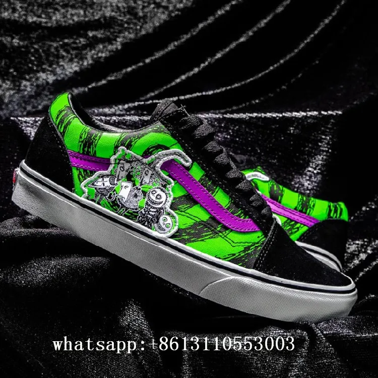 Мужские классические Слипоны Vans X Disneys обувь Oogie Boogie/Кошмар перед Рождеством v45 |