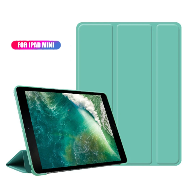 SCHANGE трехслойный защитный смарт чехол для iPad Mini 1 2 3 4 5 7 9 дюймов силиконовый