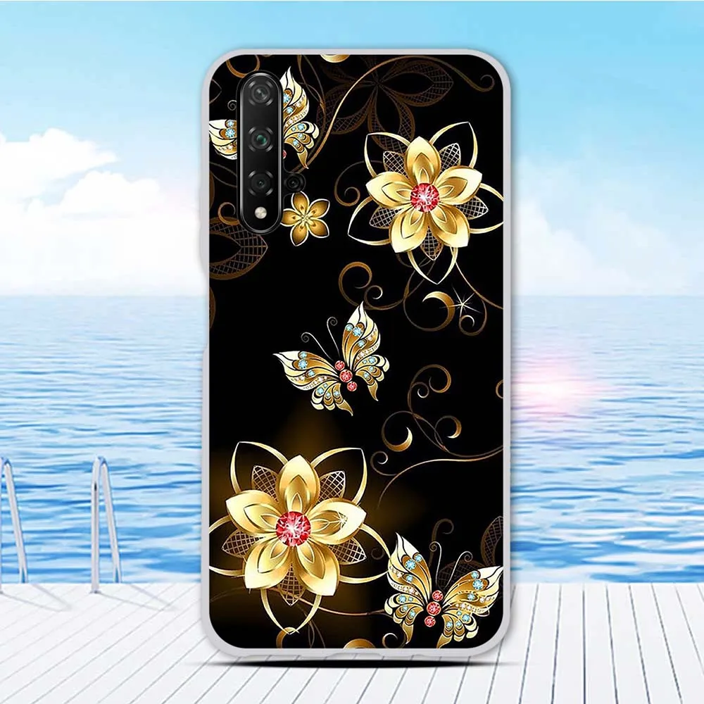 Чехол Funda 6,26 дюйма для huawei nova 5 T, силиконовый чехол для Honor 20, чехол с животным принтом, чехол для Honor 20 S, чехол для телефона, бампер - Цвет: 39