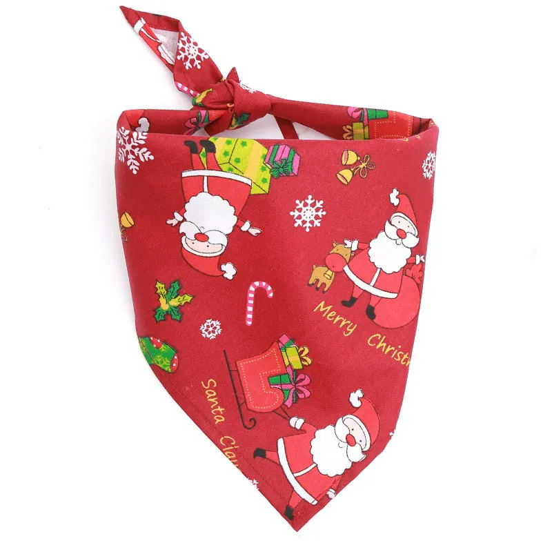 

Pet Dog Neck Scarf Bandana Christmas Adjustable Dog Tie Bowtie Necktie Collar Neckerchief Dogs Accessories Grooming