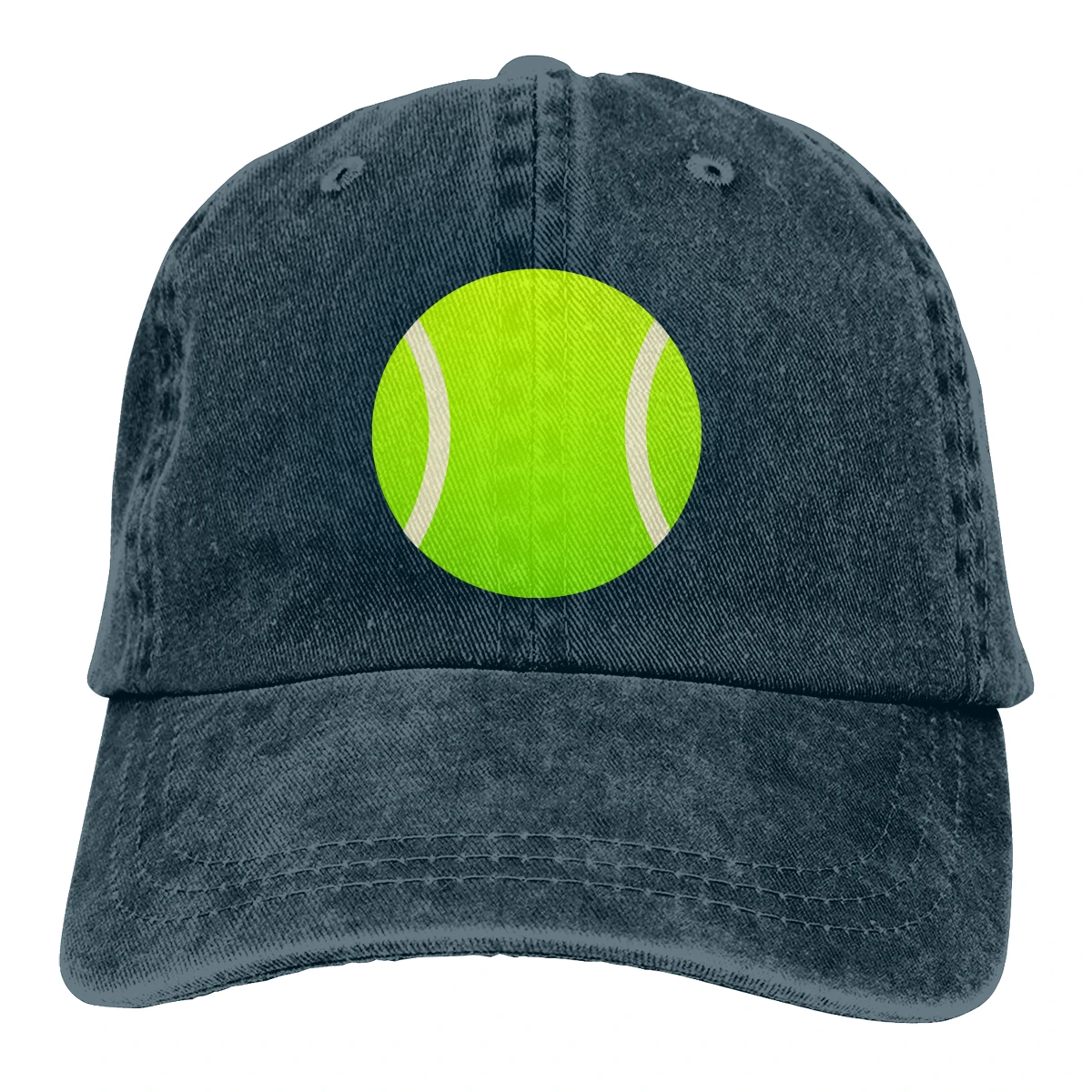

Vintage Unisex Adjustable Trucker Cap for Adult Tennis Ball Art