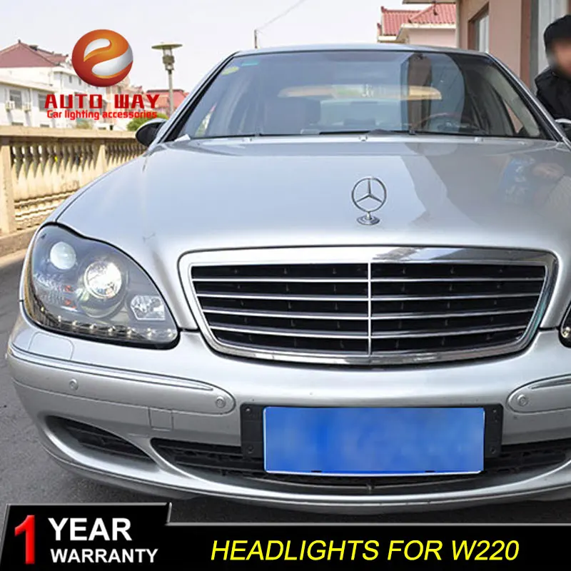 Стайлинг автомобиля чехол для передней фары Mercedes Benz W220 S280 S320 S500 S600 1999 2005