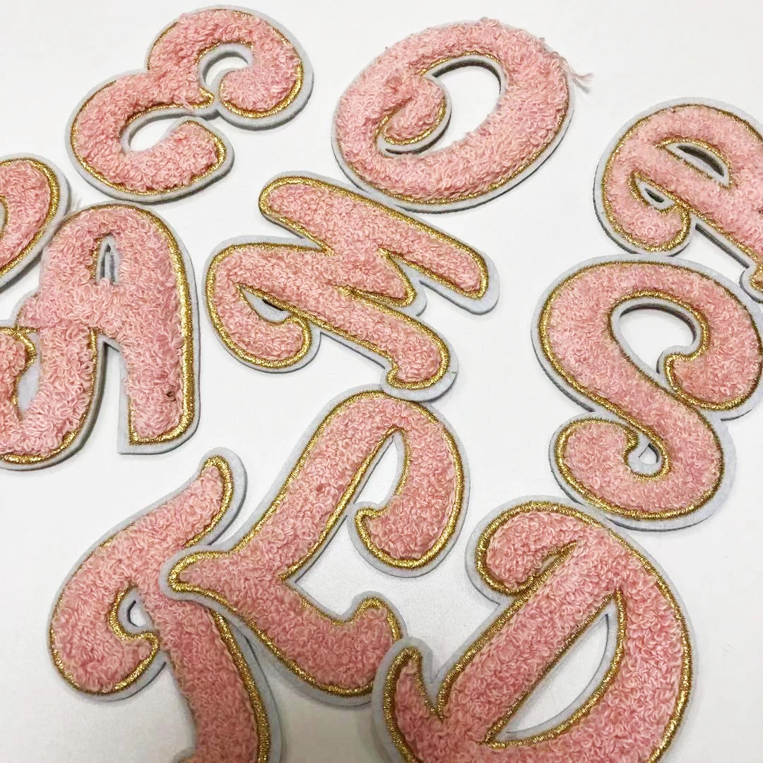 Embroidered English Letters Alphabet Patches For Clothing Bags Jacket Sew On Accessories Diy Name Patch Applique