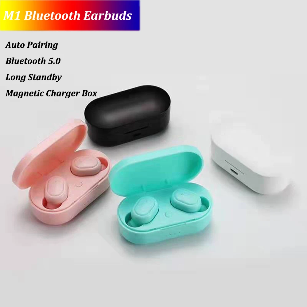 TWS M1 Bluetooth наушники вкладыши Мини спортивная настоящая беспроводная гарнитура 5 0