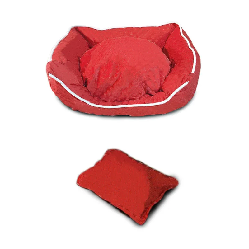 Bed and Pillow Кровать для домашних животных маленькие средние и большие собаки кровать диван уютный домик для собак и щенков пуделей гнездо сна теплый питомник/Одеяло/Подушка PB0052 - Цвет: Bed and Pillow