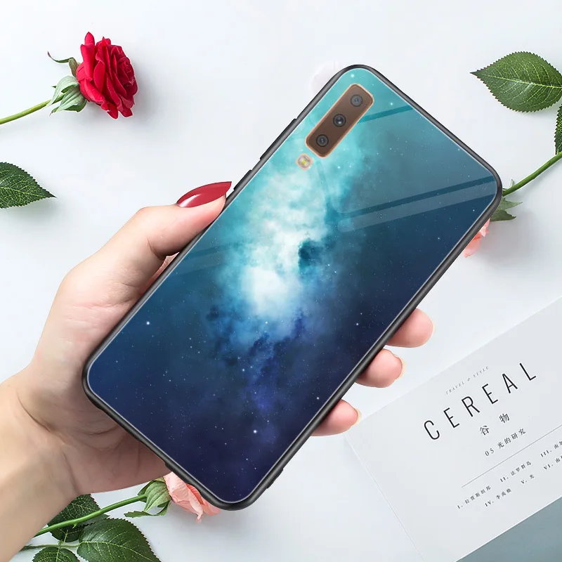 A7VXY Чехол для samsung A70 чехол для Galaxy A10 A30 A20 A40 A6 A8 плюс A7 A9 A3 A5 крышка ПК+ ТПУ чехол для телефона для samsung A50 - Цвет: A7VXY