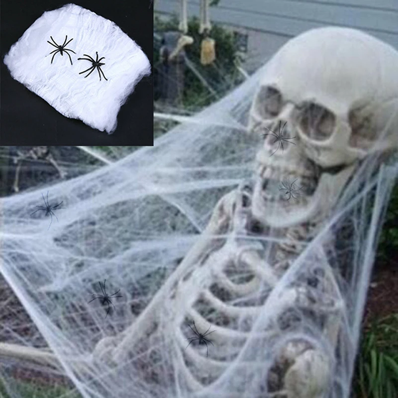 Декор на Хэллоуин паук страшвечерние реквизит белая фотография страшный дом