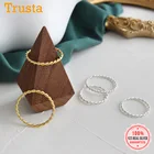 Кольцо женское из серебра 925 пробы, в минималистическом стиле, DA145