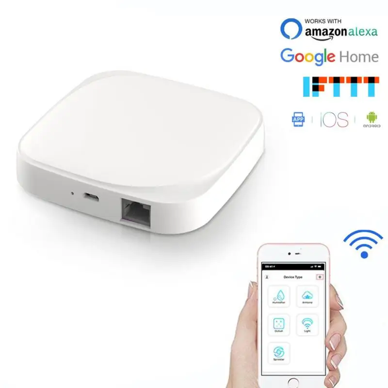 Tuya ZigBee 3.0 Smart Hub, Wireless/Wired Gateway Bridge For App Voice Remote Control Works With Alexa Google Home Assistant 