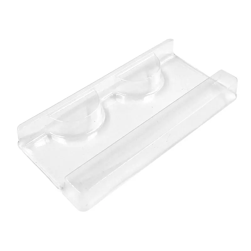 100pcs Eyelash holder for all kinds of lashes package lashes tray transparent white plastic lashes box tray do lash name stiker