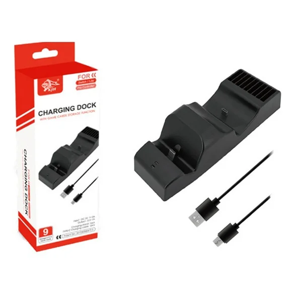 Светодиодная подставка для зарядного устройства + кабель типа C Nintendo Switch/NS Switch Lite