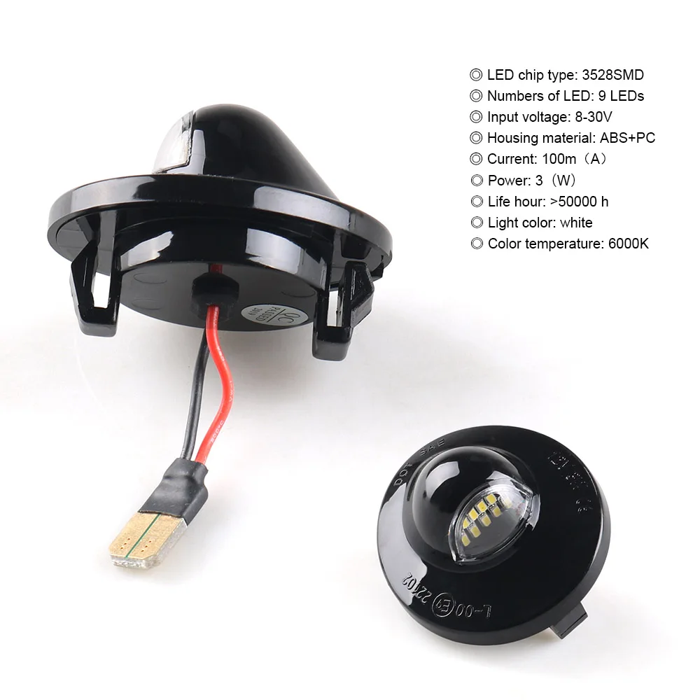 2x9SMD светодиодный номерного знака светильник лампа, для сборки, запасные части для Ford F-150 F-250 F-350 F-450 F-550 Superduty Ranger проводник мустанга