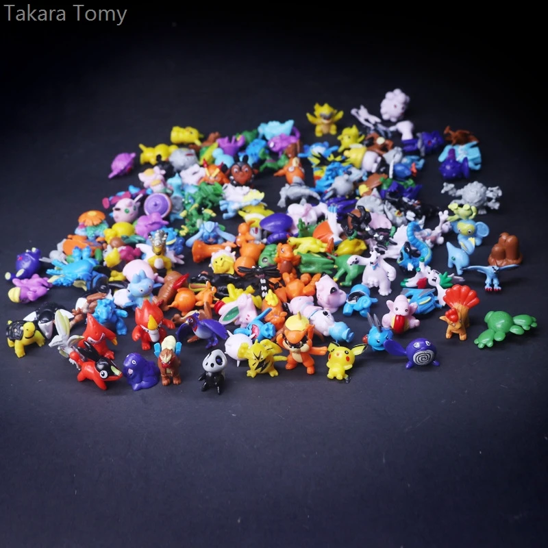 

144 different styles 24 pieces /bag new collection dolls action toy pokemon figures model
