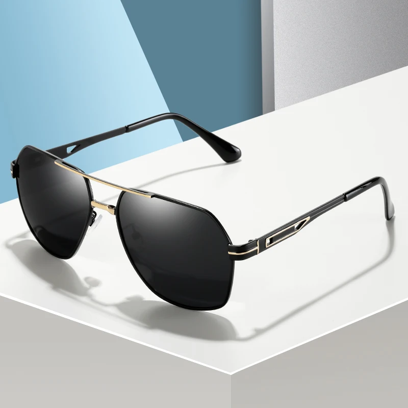 

Classic Polarized Sunglasses For Men Brand Design Metal Driving Sun Glasses Women Fashion UV400 Shades Oculos de sol hombre